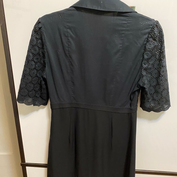 Gorgeous & Sexy Catherine Malandrino Black Eyelet Mid-Sleeved Dress - Picture 11 of 15